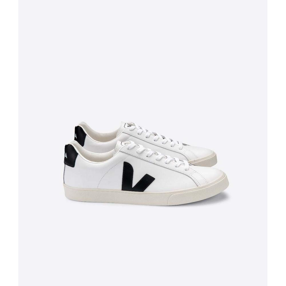 Veja ESPLAR LEATHER Joggesko Herre White/Black | NO 306LIS